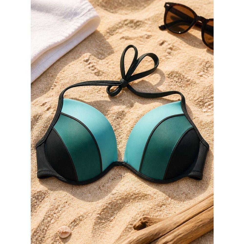 SHADES OF GREEN SHADE & SHORE SWIM TOP 36C NWOT